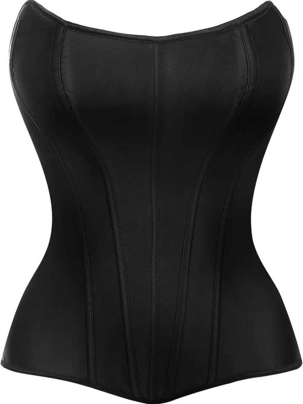 Vintage Satin Overbust Corset Top for Women | Elegant Bodice Bustier Style